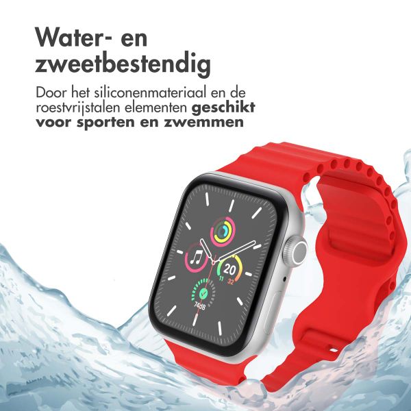 imoshion Athletic siliconenbandje Apple Watch Series 1 t/m 9 / SE (38/40/41 mm) | Series 10 / 11 (42 mm) - Rood