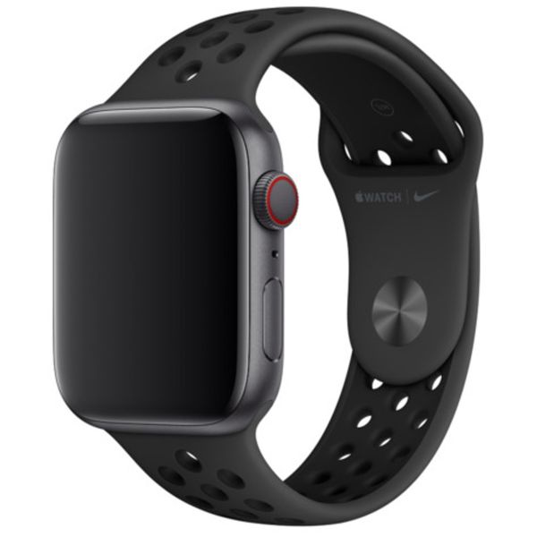 Apple Nike Sport Band Apple Watch Series 1-10 / SE / Ultra (2) - 42/44/45/46/49 mm - Anthracite / Black