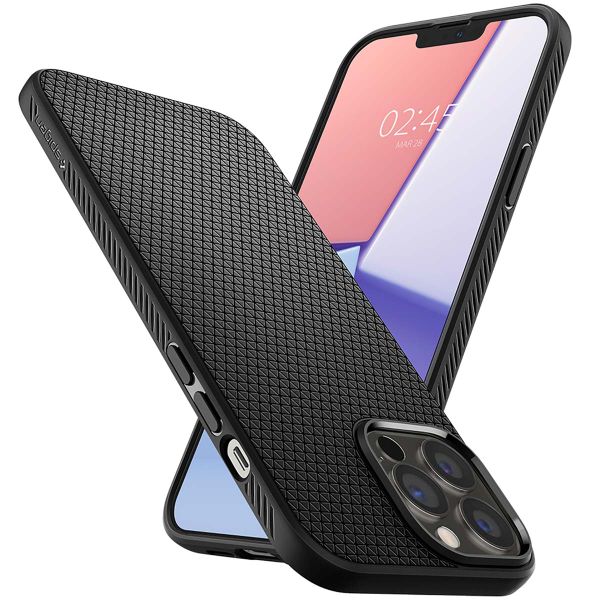 Spigen Liquid Air™ Backcover iPhone 13 Pro Max - Zwart