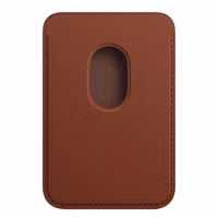 Apple Leather Wallet MagSafe (Apple Wallet 2nd generation) - Met ingebouwde AirTag functie - Umber