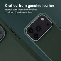 Accezz Leather Case with MagSafe Apple iPhone 18 Pro Max / 17 Pro Max - Cedar Green