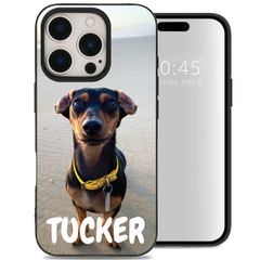 Ontwerp je eigen Apple iPhone 15 Pro gel hoesje - Zwart