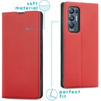 imoshion Slim Folio Bookcase Oppo Find X3 Neo - Rood