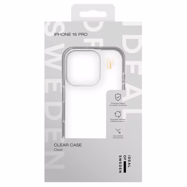 iDeal of Sweden Clear Case Apple iPhone 16 Pro - Transparant