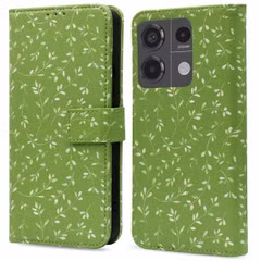imoshion Design Bookcase Xiaomi Redmi Note 13 Pro (5G) / Poco X6 - Green Flowers