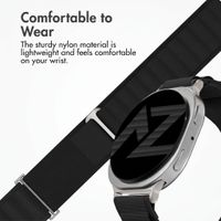 Accezz Nylon Alpine Band Samsung Galaxy Watch 9 (40/44mm) / Watch 8 (40/44mm) / Classic (46mm) - Black