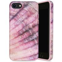 Selencia Aurora Fashion Backcover iPhone SE (2022 / 2020) / 8 / 7 - Duurzaam hoesje - 100% gerecycled - Ocean Shell Purple