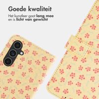 imoshion Design Bookcase Samsung Galaxy A55 - Sunny Yellow Petite Flowers