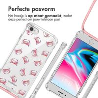 imoshion Design hoesje met koord Apple iPhone SE (2022 / 2020) / 8 / 7 - Crab Watercolor