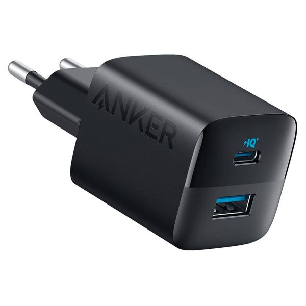 Anker Wall Charger 323 | 33 Watt snellader - USB-A + USB-C - Zwart