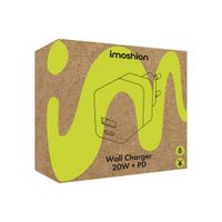 imoshion Wall Charger - Oplader - USB-C en USB aansluiting - Power Delivery - 20 Watt - Wit