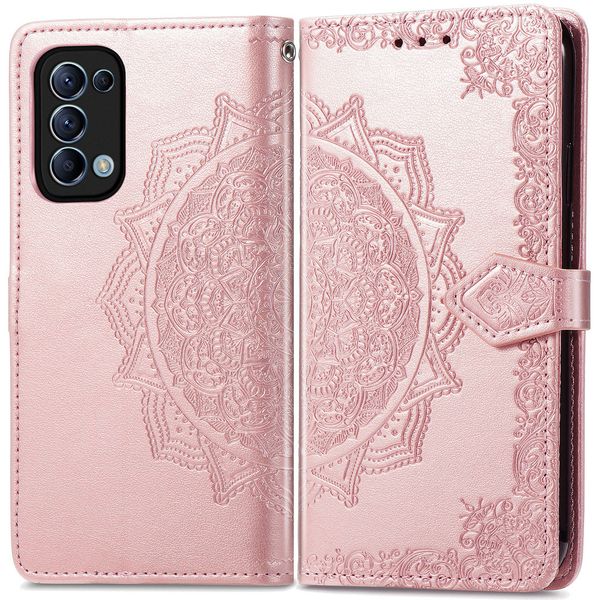 imoshion Mandala Bookcase Oppo Find X3 Lite - Rosé Goud