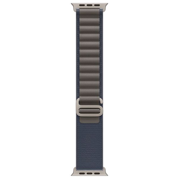 Apple Alpine Loop Band Apple Watch Series 1 t/m 10 / SE / Ultra (2) (44/45/46/49 mm) - Maat L - Blue