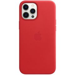 Apple Leather Backcover MagSafe Apple iPhone 12 Pro Max - Red
