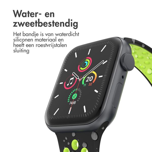 imoshion Sport⁺ bandje Apple Watch Series 1 t/m 11 / SE / Ultra (44/45/46/49 mm) - Maat M/L - Black Volt