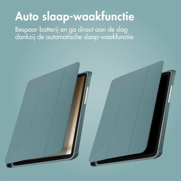 imoshion Origami Bookcase Samsung Galaxy Tab A11 Plus - Donkergroen