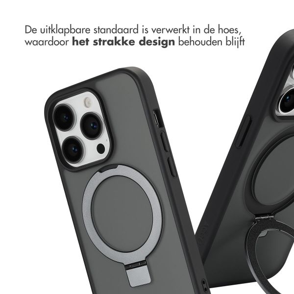 Accezz Ring Stand Backcover met MagSafe Apple iPhone 14 Pro - Zwart