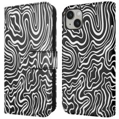 imoshion Design Bookcase iPhone 14 - Black And White