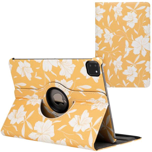 imoshion 360° Draaibare Design Bookcase iPad Pro 11 (2018/2020/2021/2022) - Yellow Flowers