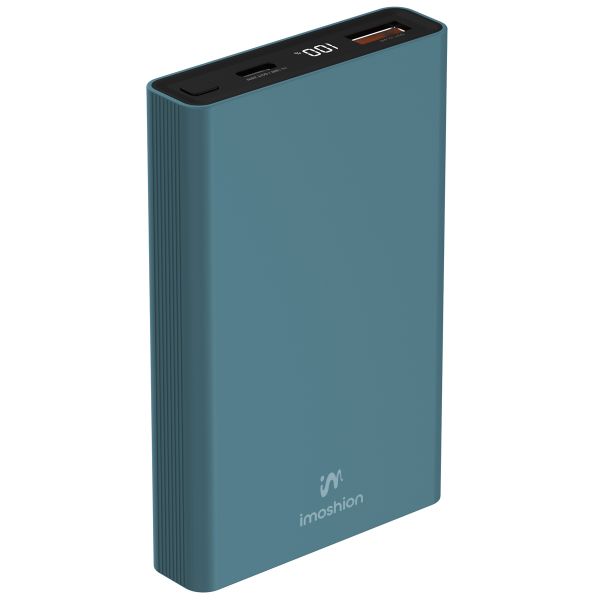 imoshion Ultra Series Aluminium Powerbank 10.000 mAh - Quick Charge en Power Delivery - Petrol Green