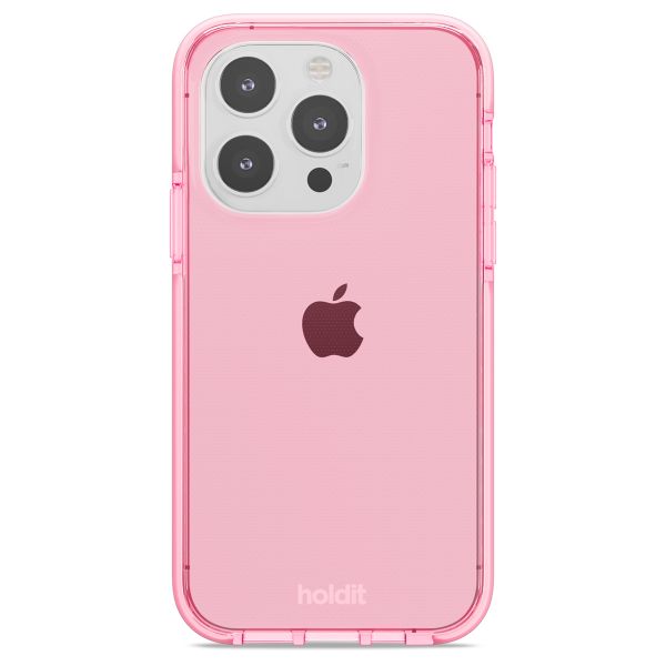 Holdit Seethru Case iPhone 14 Pro - Bright Pink