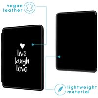 imoshion Design Slim Hard Case Sleepcover Amazon Kindle (2024) / Amazon Kindle (2022) 11th gen - Live Laugh Love