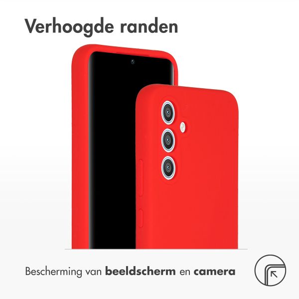 Accezz Liquid Silicone Backcover Samsung Galaxy A54 (5G) - Rood