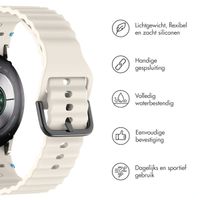 imoshion Wave Siliconenband Samsung Galaxy Watch 4 / 5 / 6 / 7 / FE (20 mm) - Starlight