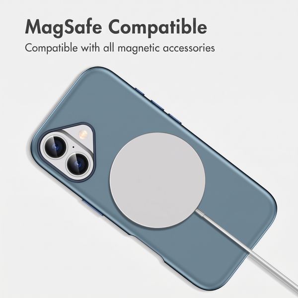 imoshion Colour Back Cover with Thin MagSafe Ring Apple iPhone 17 - Dark Blue