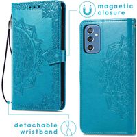 imoshion Mandala Bookcase Samsung Galaxy M52 - Turquoise