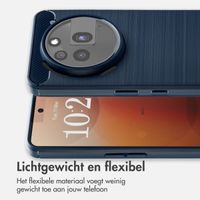 imoshion Brushed Backcover Nothing Phone (3a) Pro - Donkerblauw