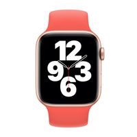 Apple Siliconen solobandje Apple Watch | 44/45/46/49 mm - Maat 10 - Pink Citrus