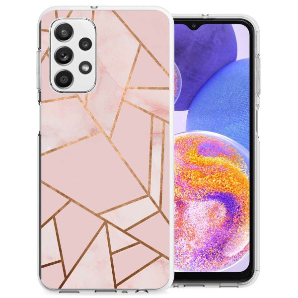 imoshion Design hoesje Samsung Galaxy A23 (5G) - Grafisch Koper / Roze