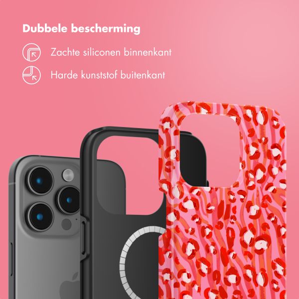 Selencia Vivid Tough Backcover met MagSafe iPhone 15 Pro Max - Wild Spots Lipstick