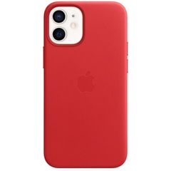 Apple Leather Backcover MagSafe Apple iPhone 12 Mini - Red