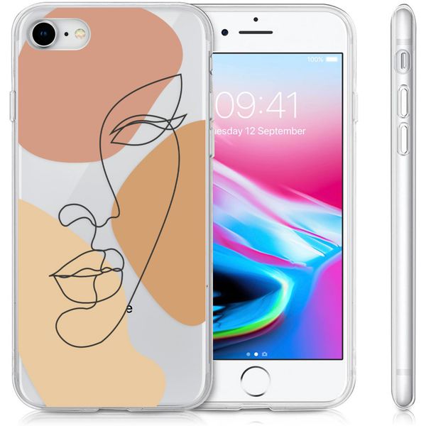 imoshion Design hoesje iPhone SE (2022 / 2020) / 8 / 7  - Gezicht - Multicolor