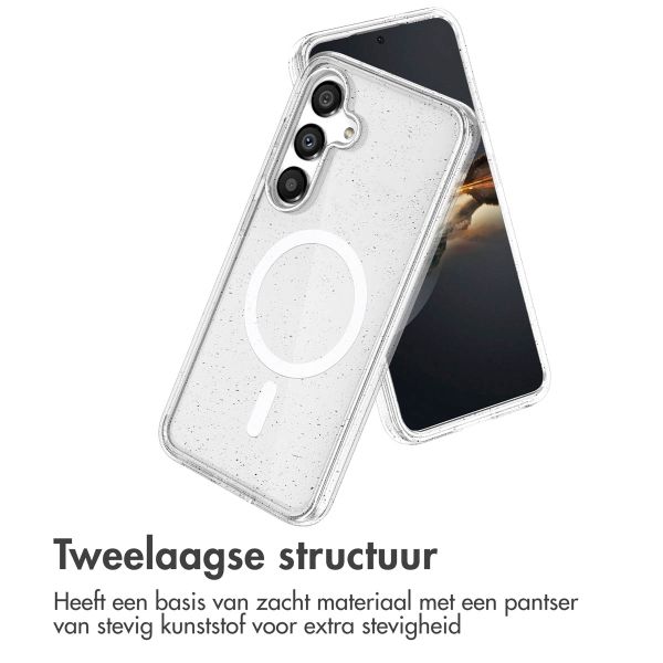 imoshion Sparkle Backcover met MagSafe Samsung Galaxy S24 - Glitter Transparant