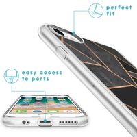 imoshion Design hoesje Apple iPhone SE (2022 / 2020) / 8 / 7 / 6s - Grafisch Koper / Zwart
