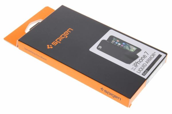 Spigen Liquid Armor Backcover Apple iPhone SE (2022 / 2020) / 8 / 7 - Zwart