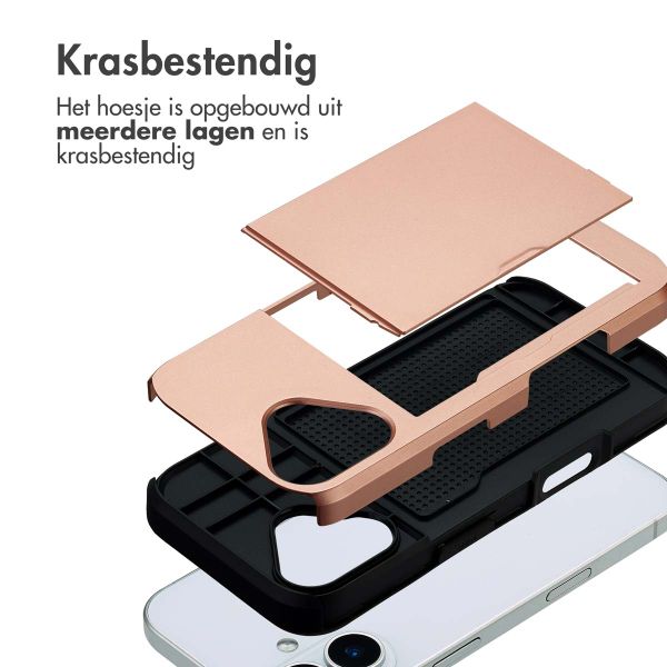 imoshion Backcover met pasjeshouder Apple iPhone 17 - Rosé Goud