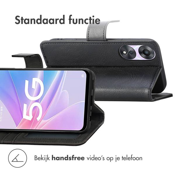 imoshion Luxe Bookcase Oppo A58 - Zwart