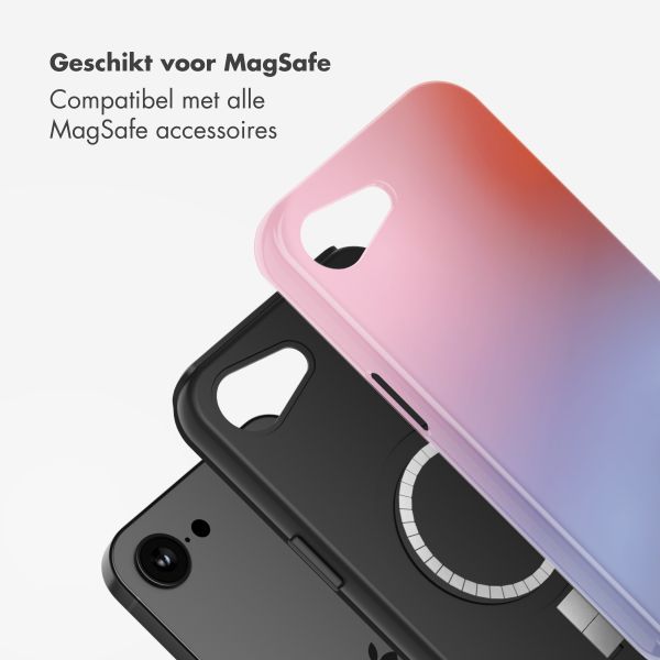 Selencia Vivid Backcover met MagSafe Apple iPhone 16e - Gradient Soft Blush