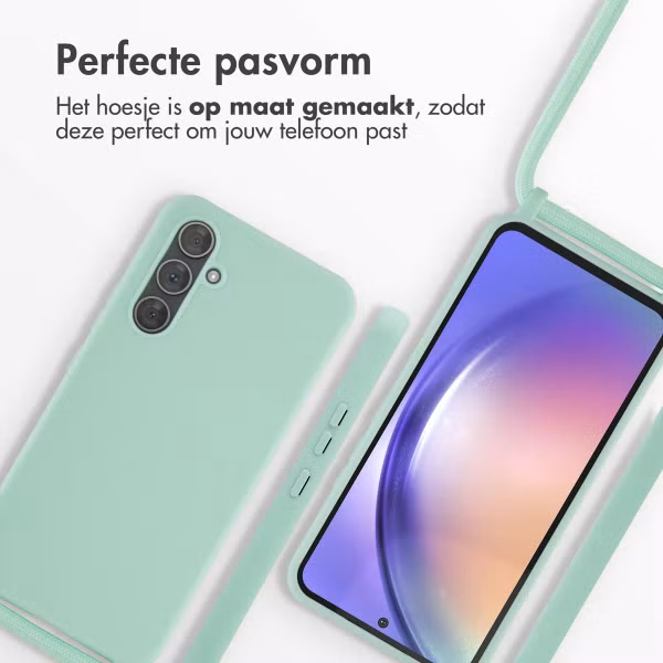 imoshion Siliconen hoesje met koord Samsung Galaxy A54 (5G) - Mintgroen