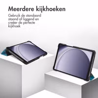 imoshion Design Trifold Bookcase Samsung Galaxy Tab A11 / A9 8.7 inch - Green Plant