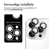 imoshion 2 Pack Camera lens protector Apple iPhone 16 Pro / 16 Pro Max - Wit / Titanium