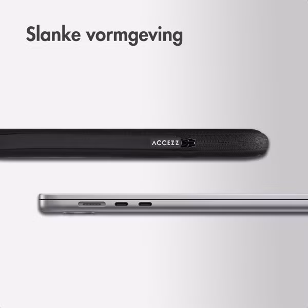 Accezz Basis Laptop hoes 17 inch - Laptopsleeve - Zwart