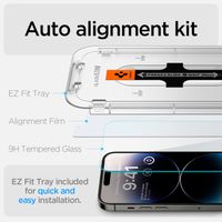 Spigen GLAStR EZ Fit Screen Protector 2 Pack + Applicator Apple iPhone 14 Pro