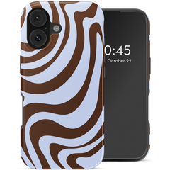 Selencia Vivid Backcover met MagSafe Apple iPhone 16 - Dream Swirl Chocolate