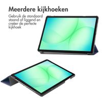 imoshion Trifold Bookcase Samsung Galaxy Tab A11 Plus - Donkerblauw