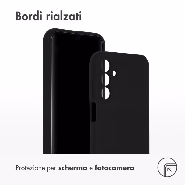 Accezz Liquid Silicone Backcover Samsung Galaxy A15 (5G/4G) - Zwart